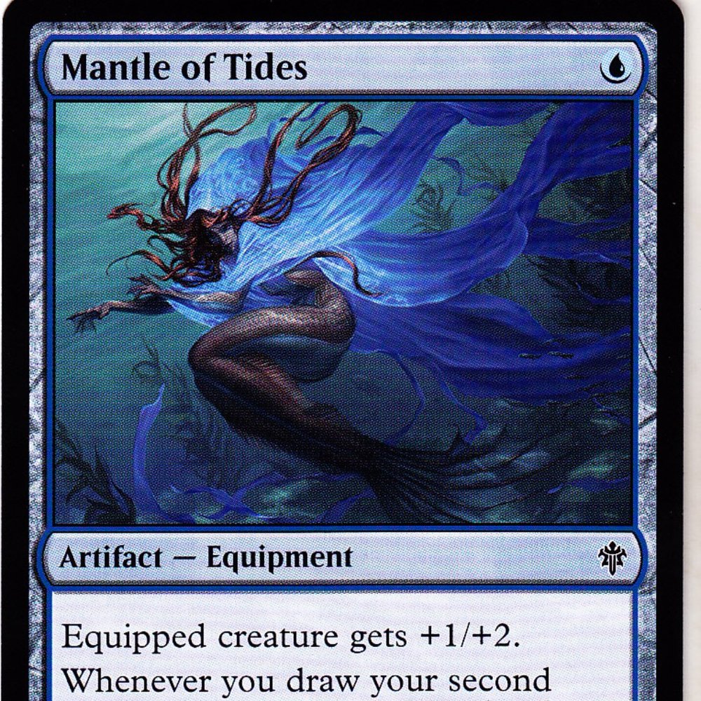 Mantle of Tides - Blue - Artifact Equipment - Magic the Gathering Trading Card